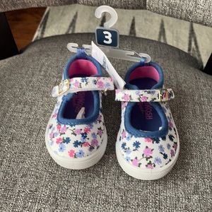 Oshkosh B’gosh Flower Canvas Mary Jane Sneakers